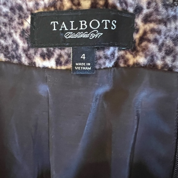 Talbots leopard print Lined skirt size 4 - Picture 3 of 4